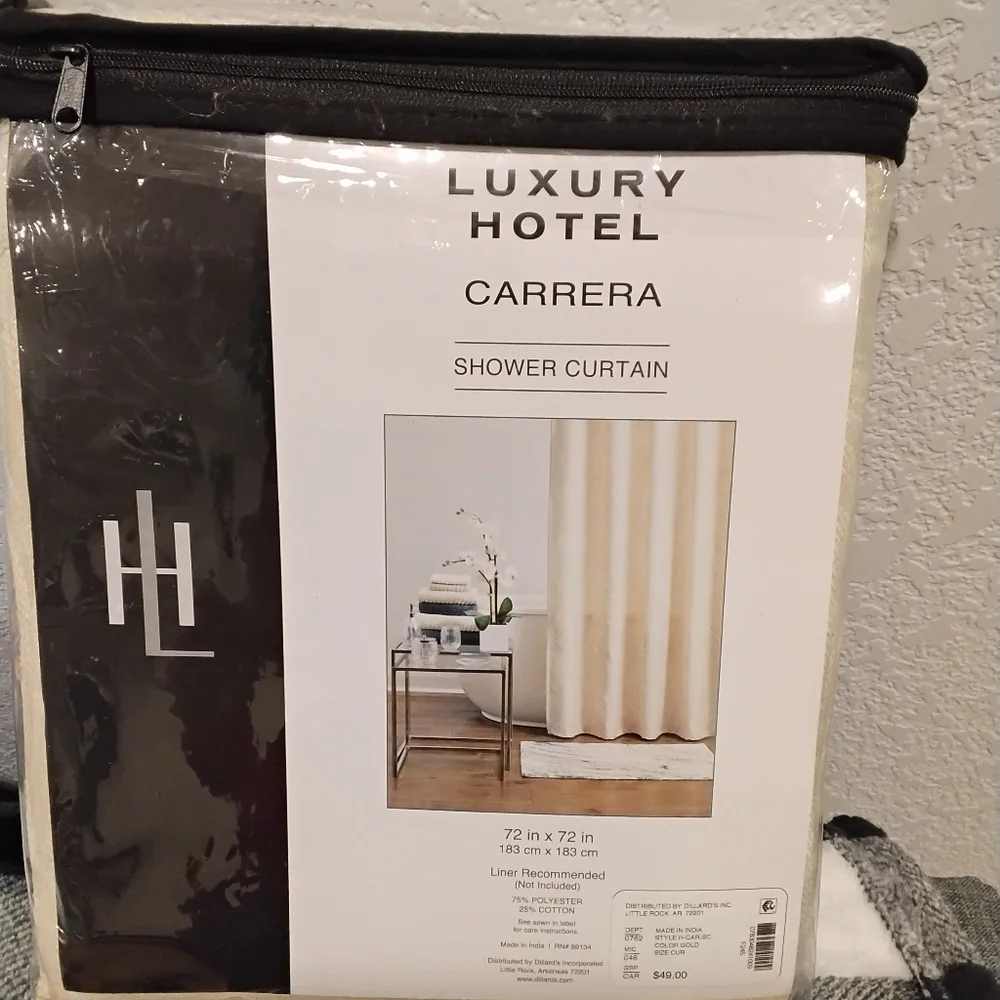 2/$15 NWT Beige & Cream Shower Curtain Firm Price